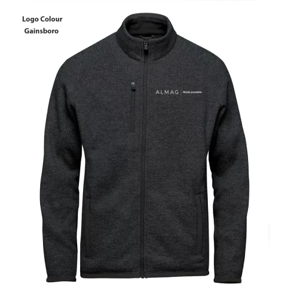 FHZ -1 - Stormtech - Black Heather - Men's Avalanche Full Zip - Almag Logo - Gainsboro