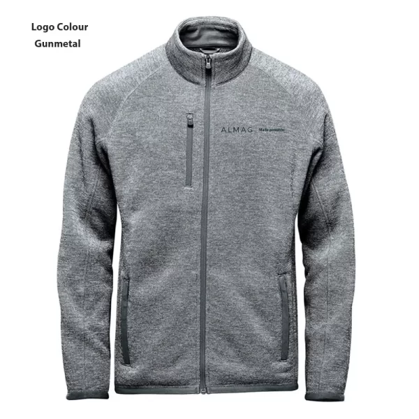 FHZ -1 - Stormtech - Granite Heather - Men's Avalanche Full Zip - Almag Logo - Gunmetal