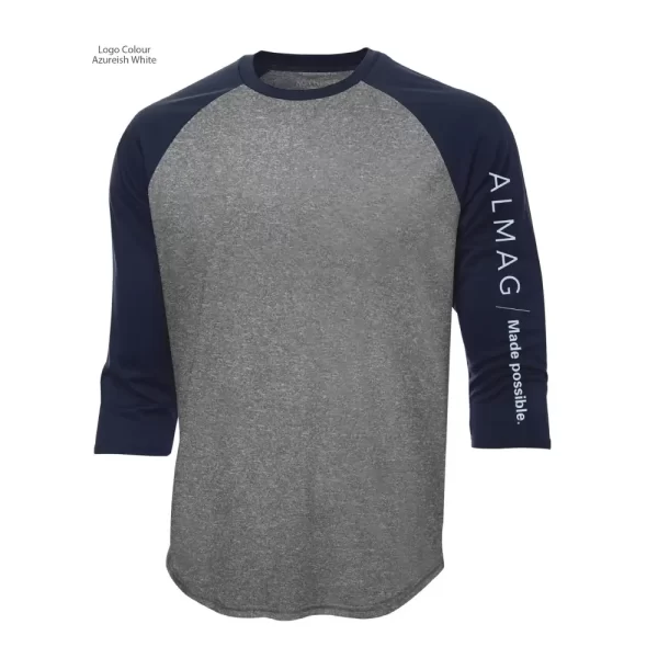 s3526_charcoal heather True Navy - Almag Logo - Azureish White