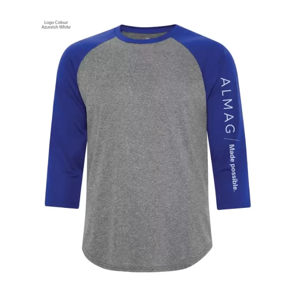 s3526_charcoal heather True Royal - Almag Logo - Azureish White